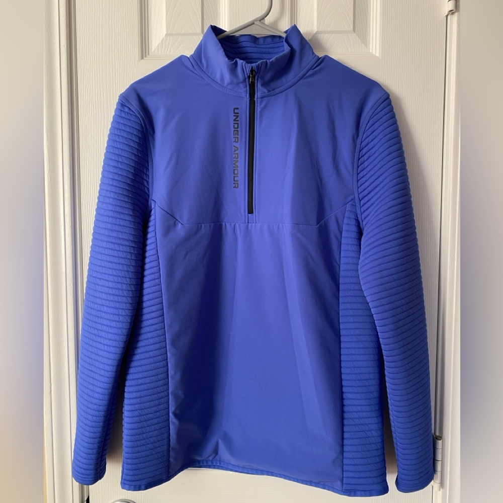 NWOT Under Armour Royal Blue Half-Zip Golf Pullover